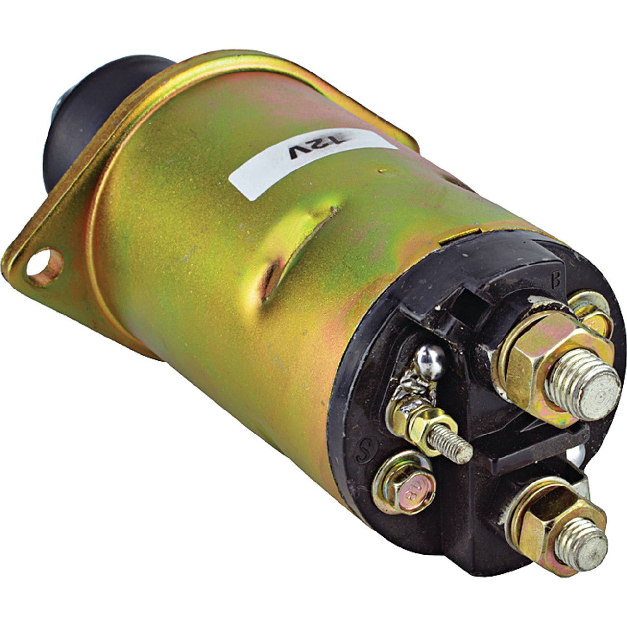 12V 4-Terminal Delco Starter Solenoid - Heavy Duty Replacement for Delco Starters