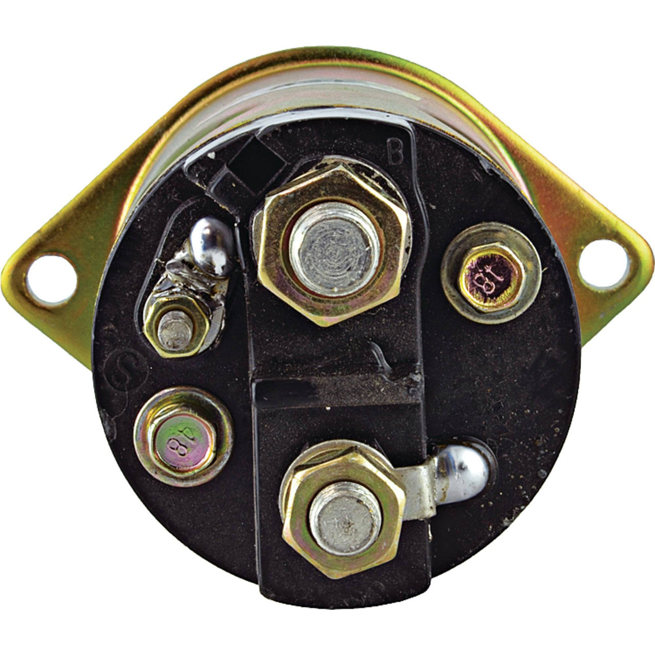 12V 4-Terminal Delco Starter Solenoid - Heavy Duty Replacement for Delco Starters