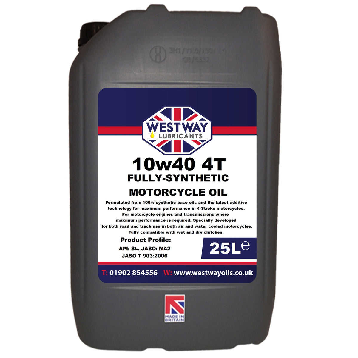 10W40 Fully Synthetic 4-Stroke Motorcycle Oil