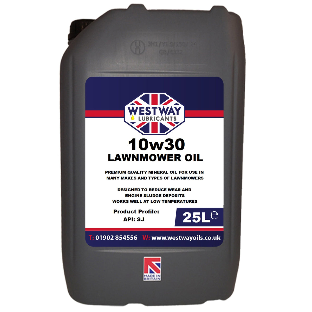 10W30 Mineral Based Lawnmower Oil for 4-Stroke Engines