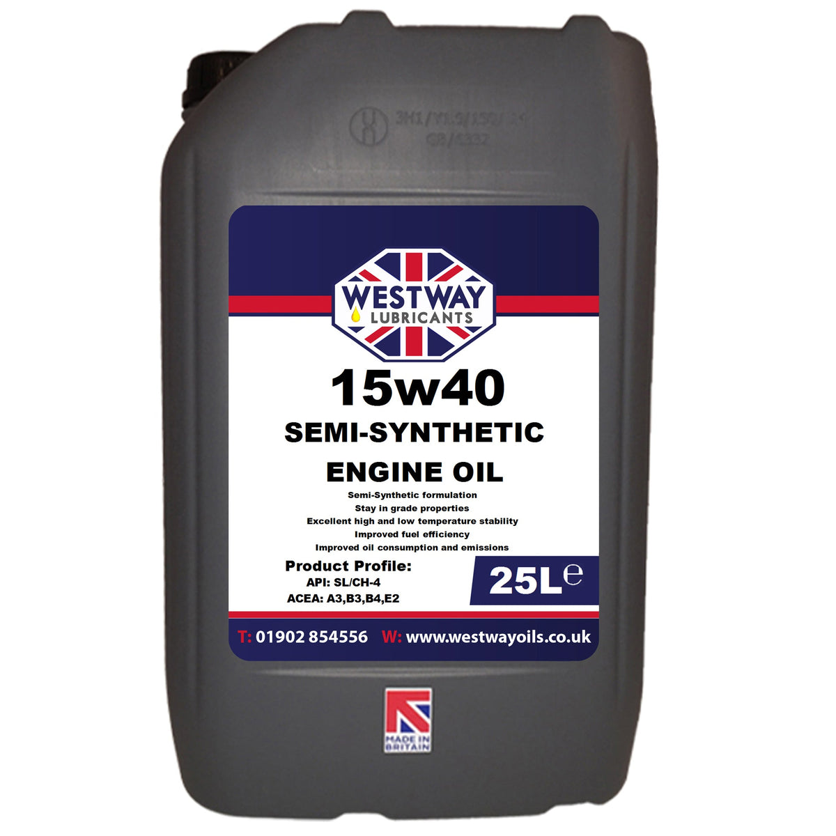 15W-40 Semi-Synthetic Multifleet Engine Oil for Petrol and Diesel