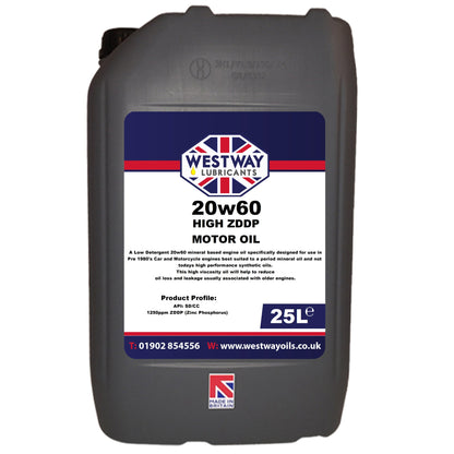 20w60 Classic Mineral Motor Oil High ZDDP