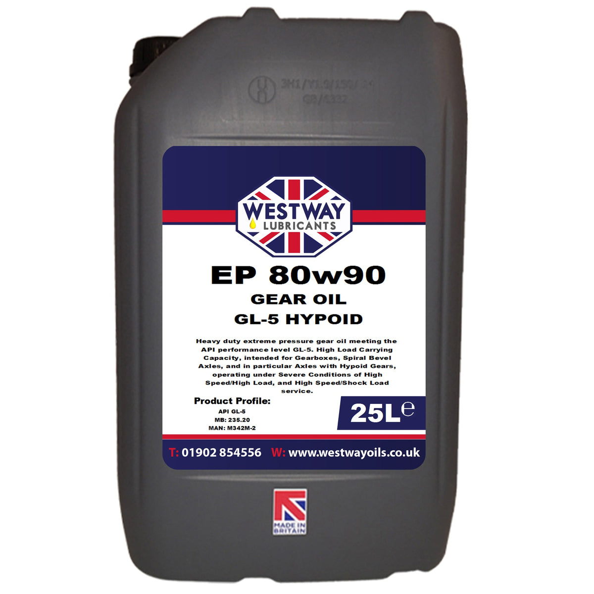80W90 Mineral GL-5 Hypoid Gear Oil for Differentials