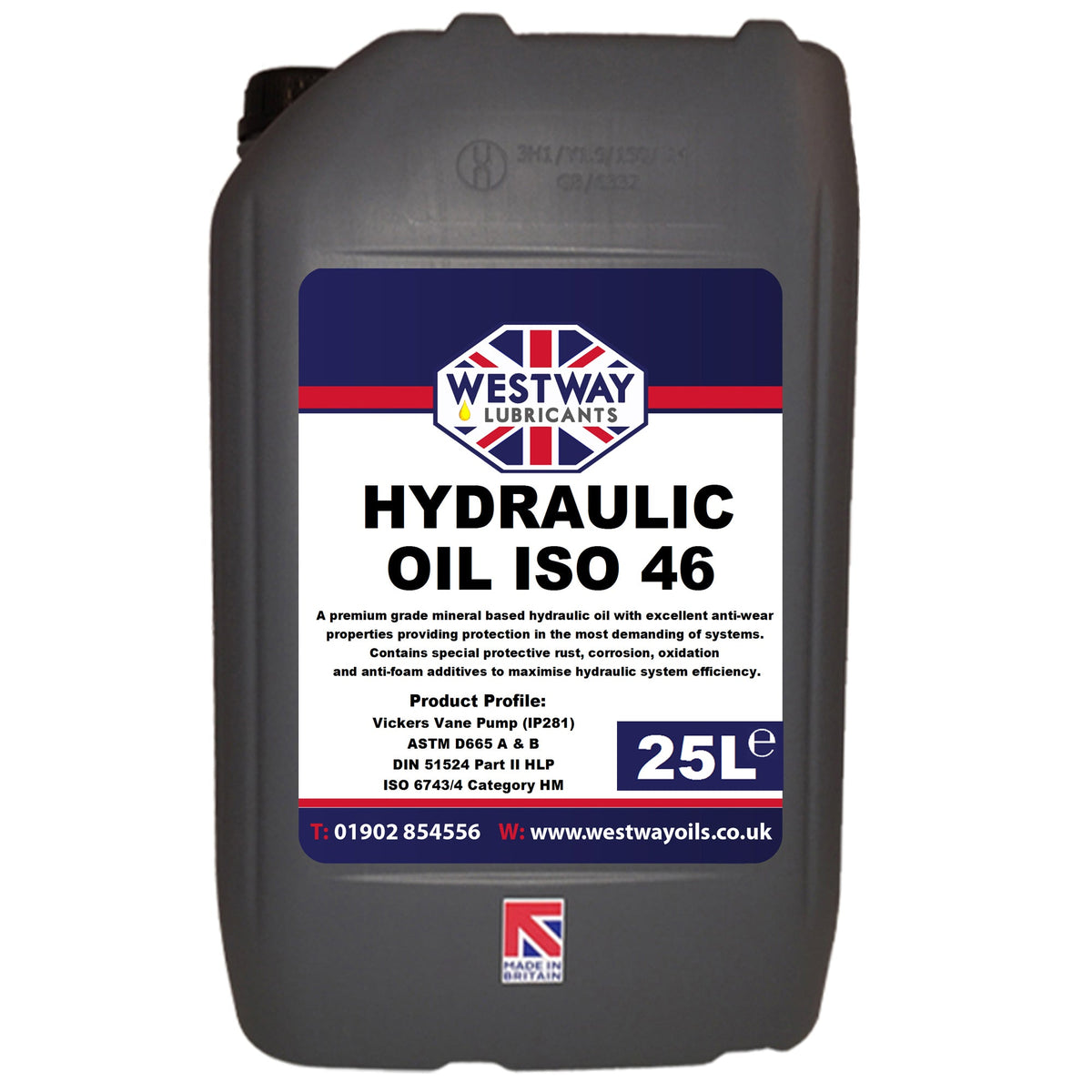 Hydraulic Oil ISO 46 - Premium Anti-Wear Mineral Oil