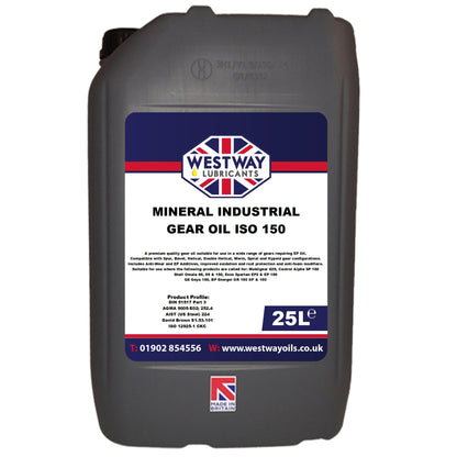 Industrial Gear Oil 150 ISO VG Mineral Yellow Metal Safe Gearbox Oil CLP EP