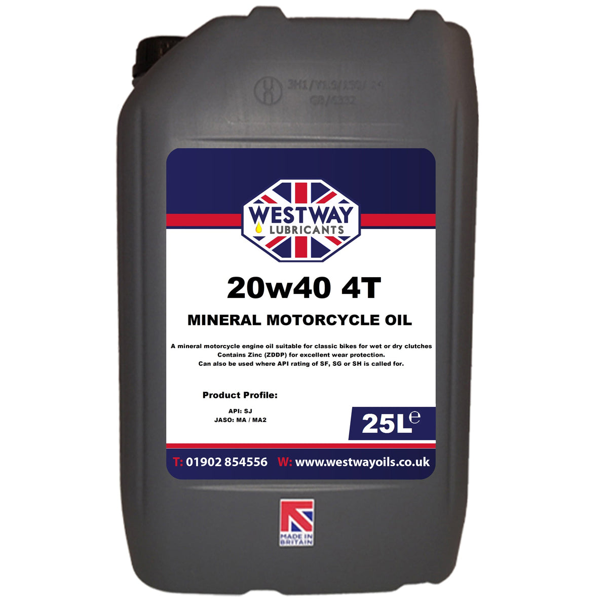 20W40 Mineral Based 4-Stroke Motorcycle Oil