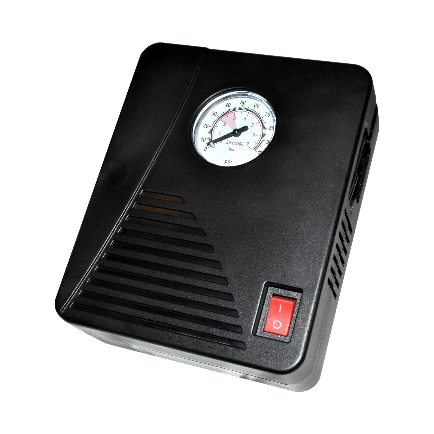 12V Tyre Inflator Pump with Pressure Gauge and Storage