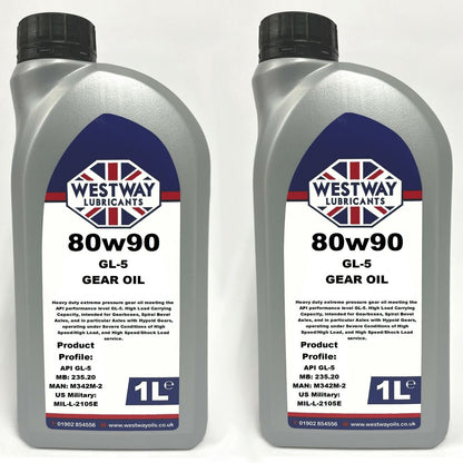 80W90 Mineral GL-5 Hypoid Gear Oil for Differentials