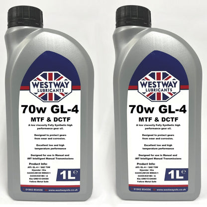 70w GL-4 MTF&DCTF Synthetic Gear Oil for Kia & Hyundai