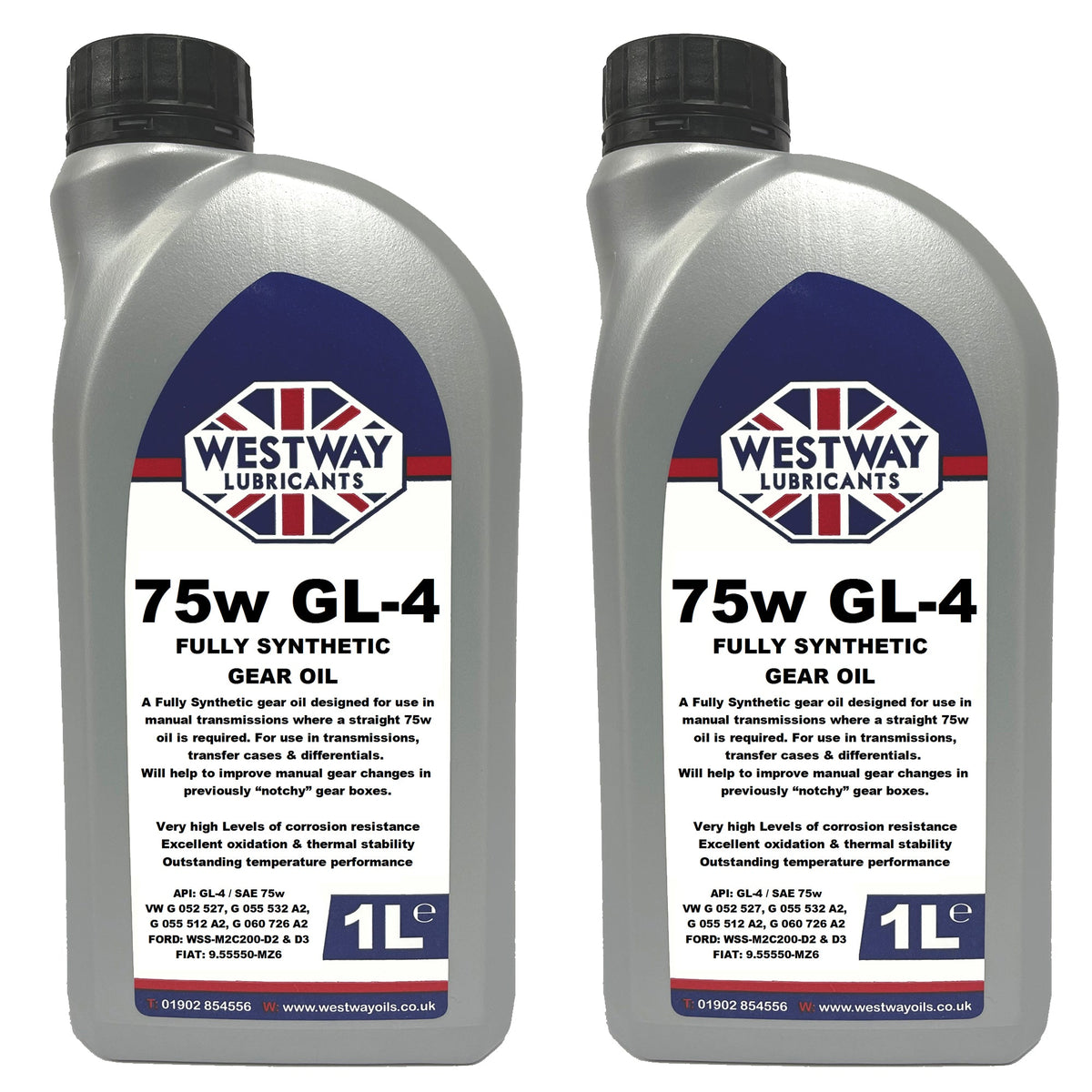75W Synthetic Gear Oil API GL-4 for Manual Transmissions