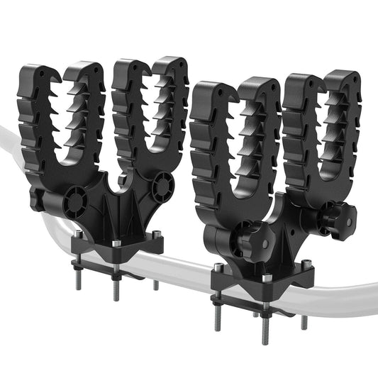 Graspur Double Gun Rack for ATVs - Durable Rubber Coated Mount