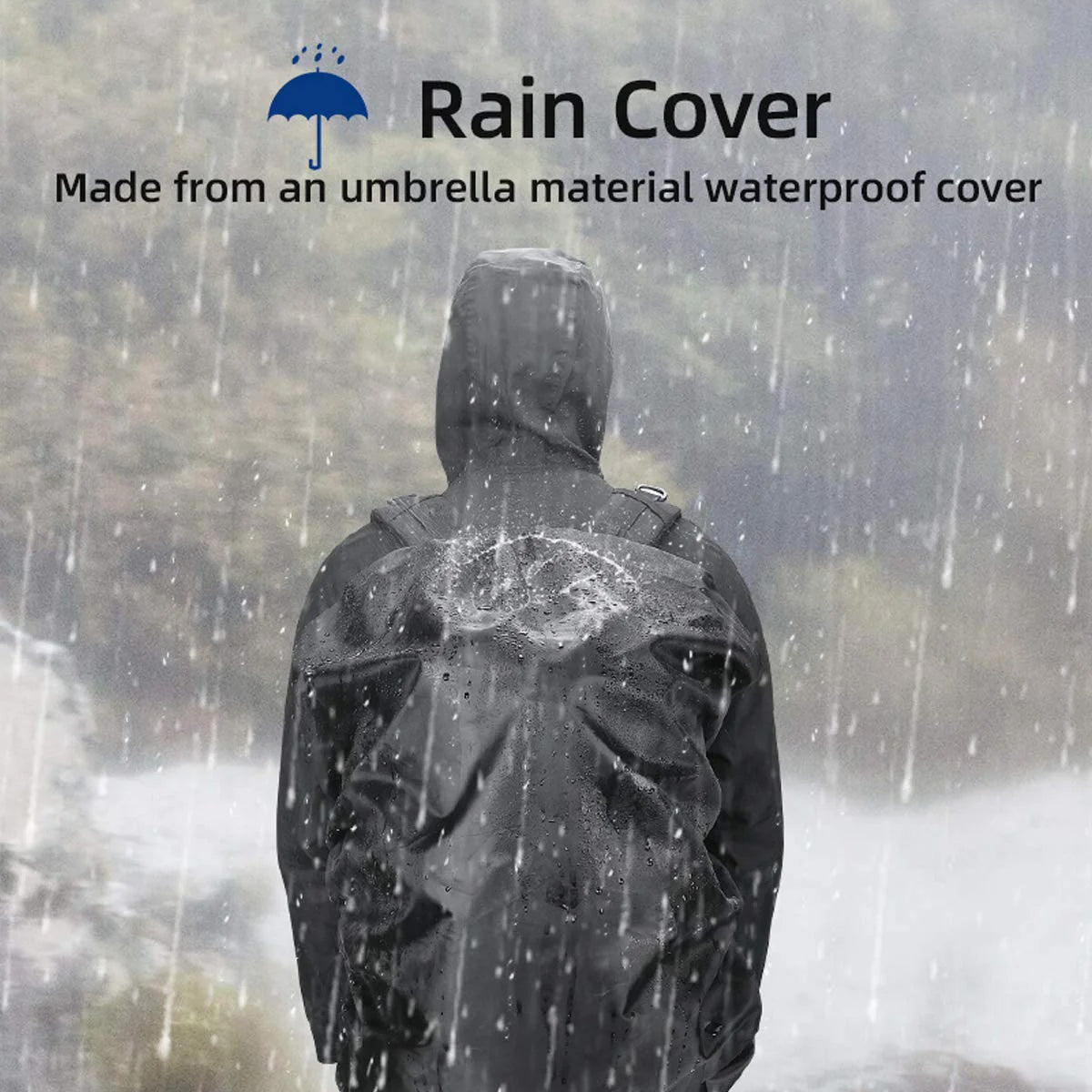 Kemimoto Tactical Motorcycle Helmet Backpack with USB Charging Port and Rain Cover