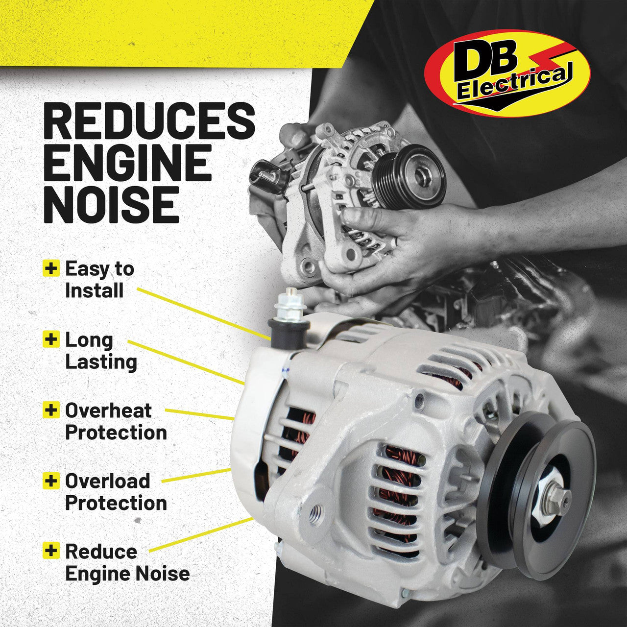 Alternator for Kubota RTV900, RTV1140 and RTV-X900 utility vehicles