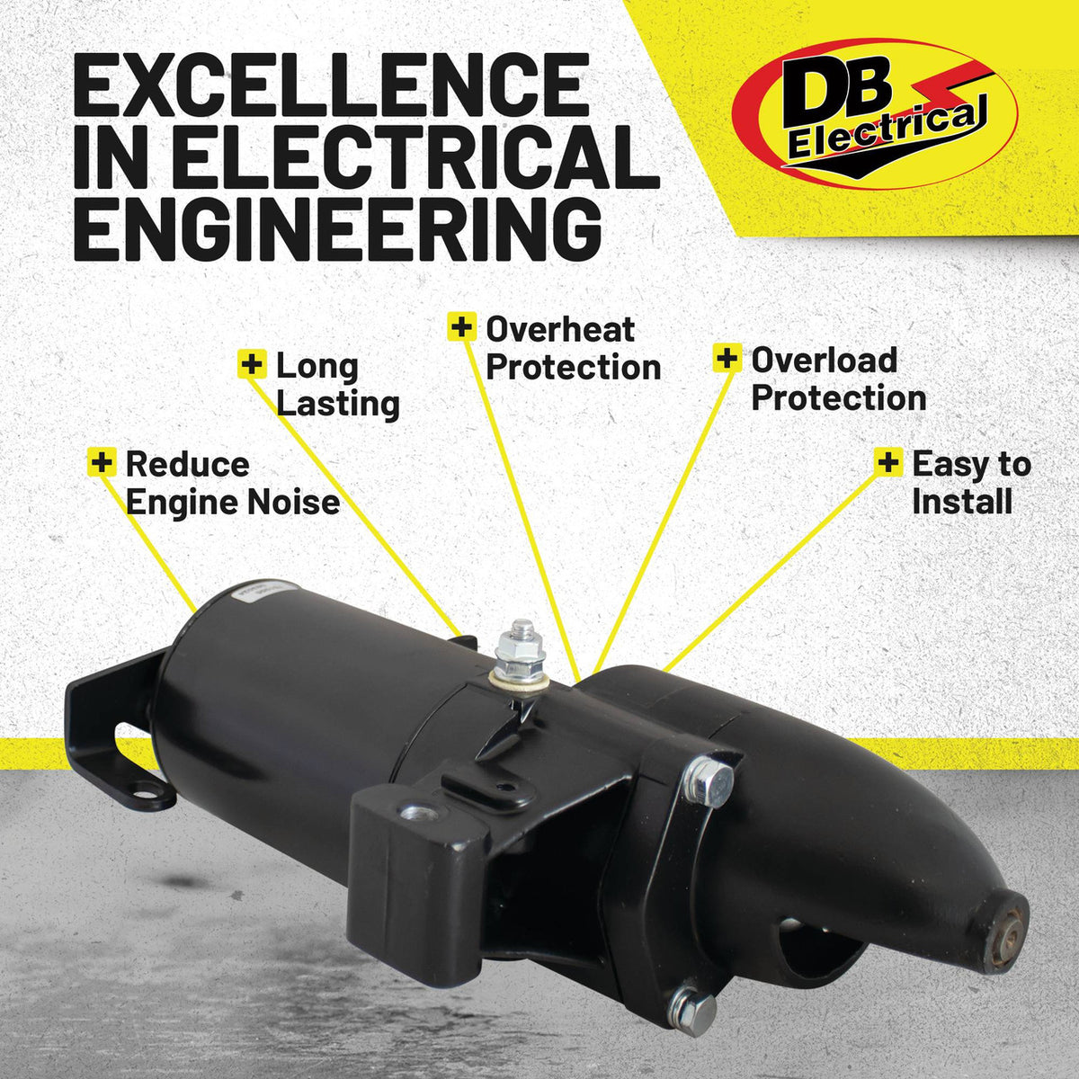 Starter motor for marine outboard engines 200-300HP - 12V