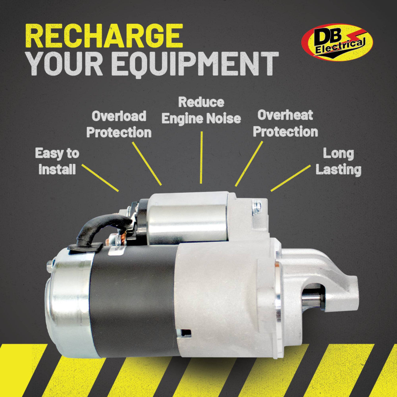 Starter Motor for CAT, Clark & Mitsubishi Forklifts 1979-1997