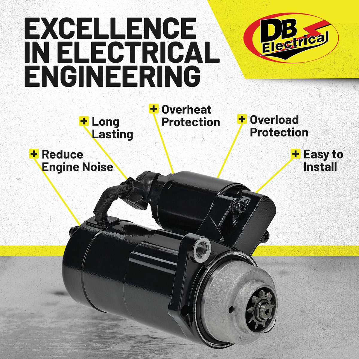 Starter motor for Honda BF75 BF90 BF135 BF150 outboard - 12V, 9 tooth