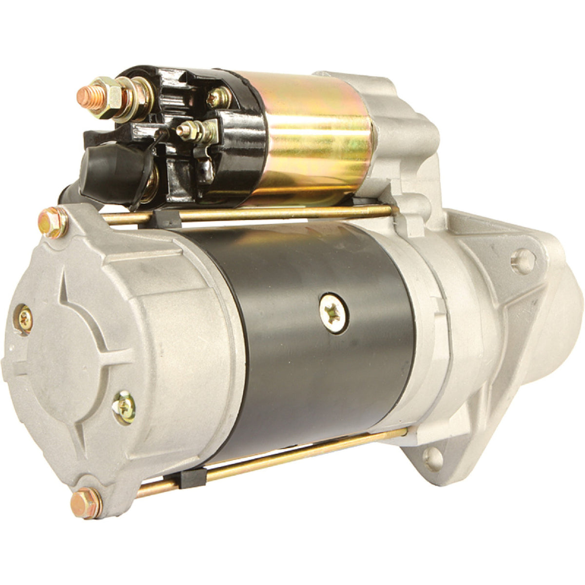 Starter motor for Mitsubishi backhoes and tractors - 24V, 13 tooth
