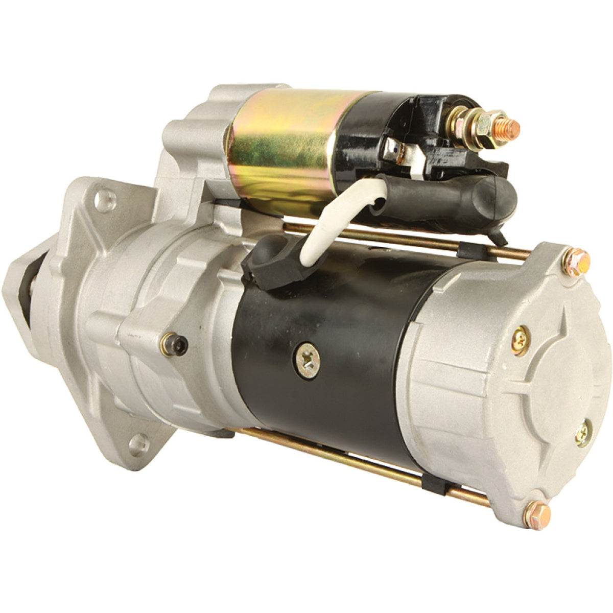 Starter motor for Mitsubishi backhoes and tractors - 24V, 13 tooth
