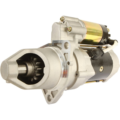 Starter motor for Mitsubishi backhoes and tractors - 24V, 13 tooth