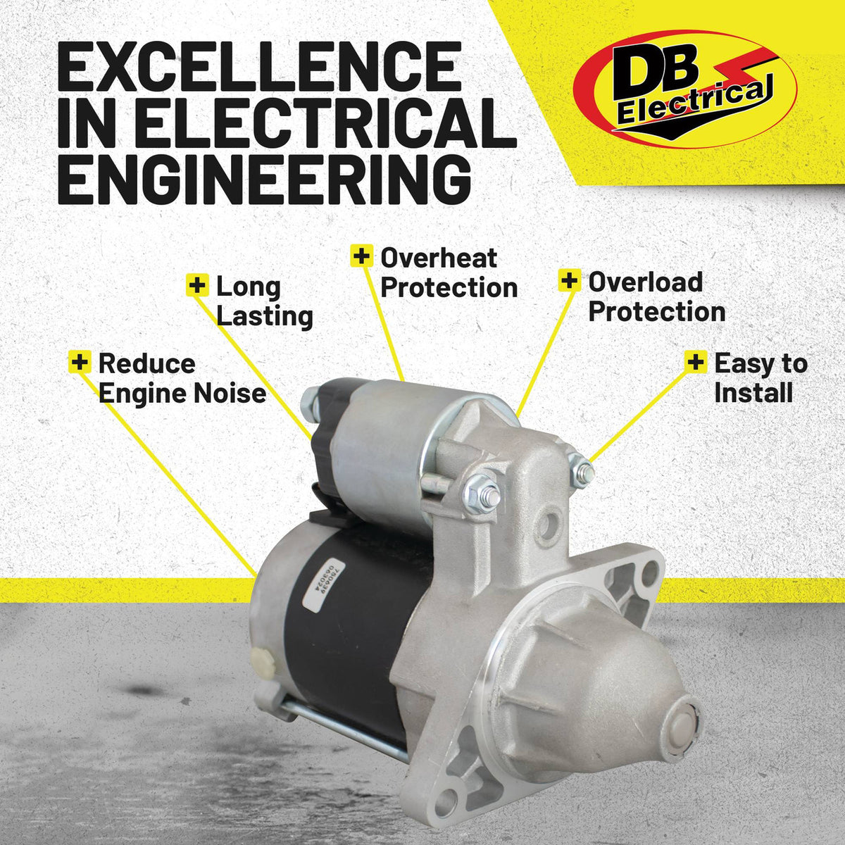 Starter motor for John Deere Gator XUV 625i and Kawasaki Mule
