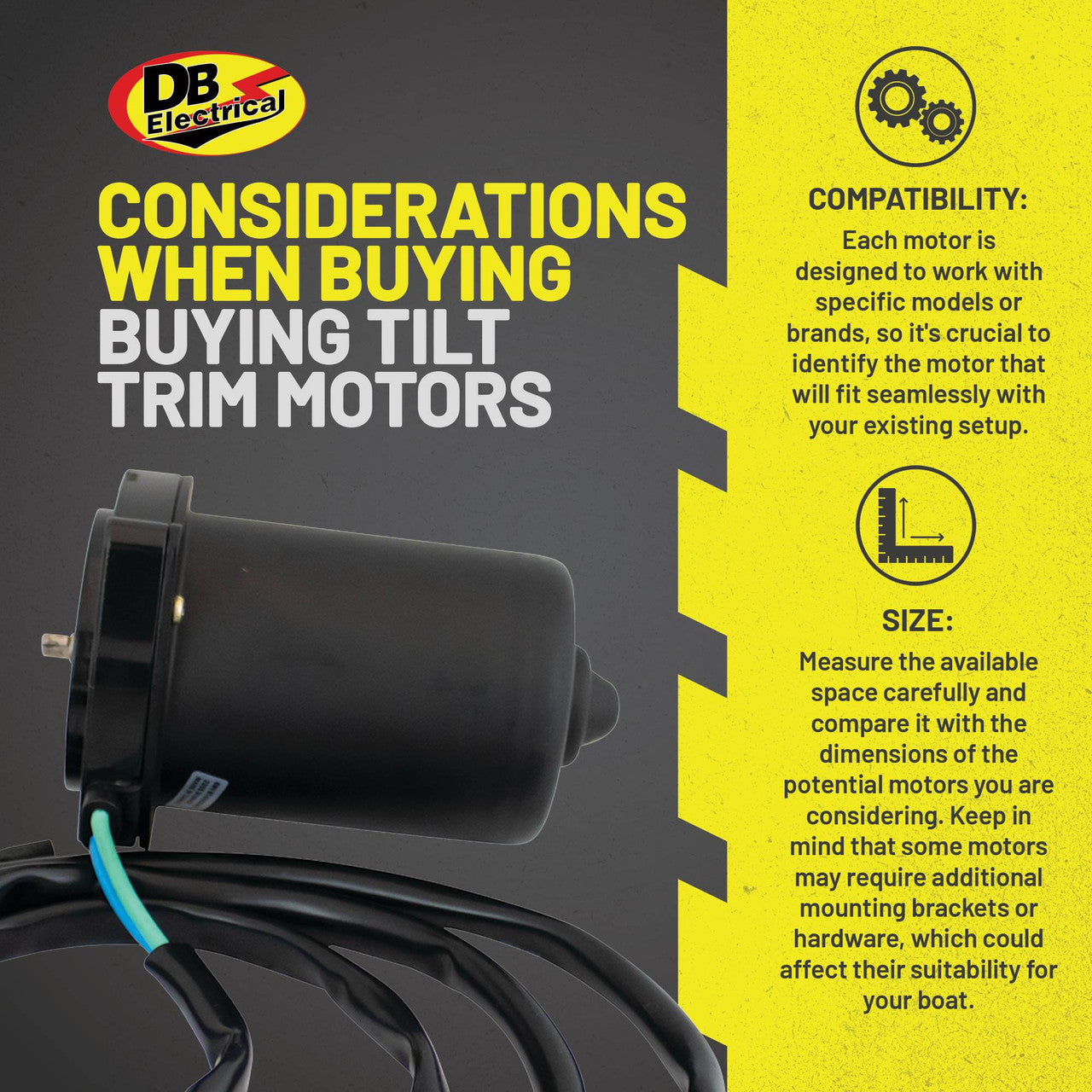 Tilt and trim motor for Mercury and Mariner engines 1993-1995