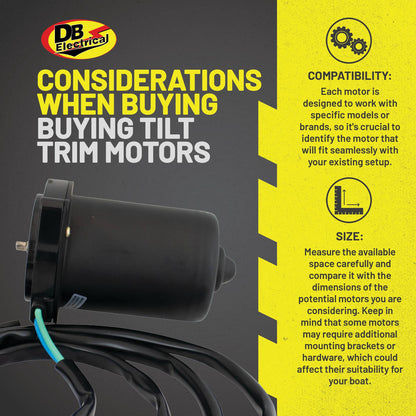 Tilt and trim motor for Mercury and Mariner engines 1993-1995