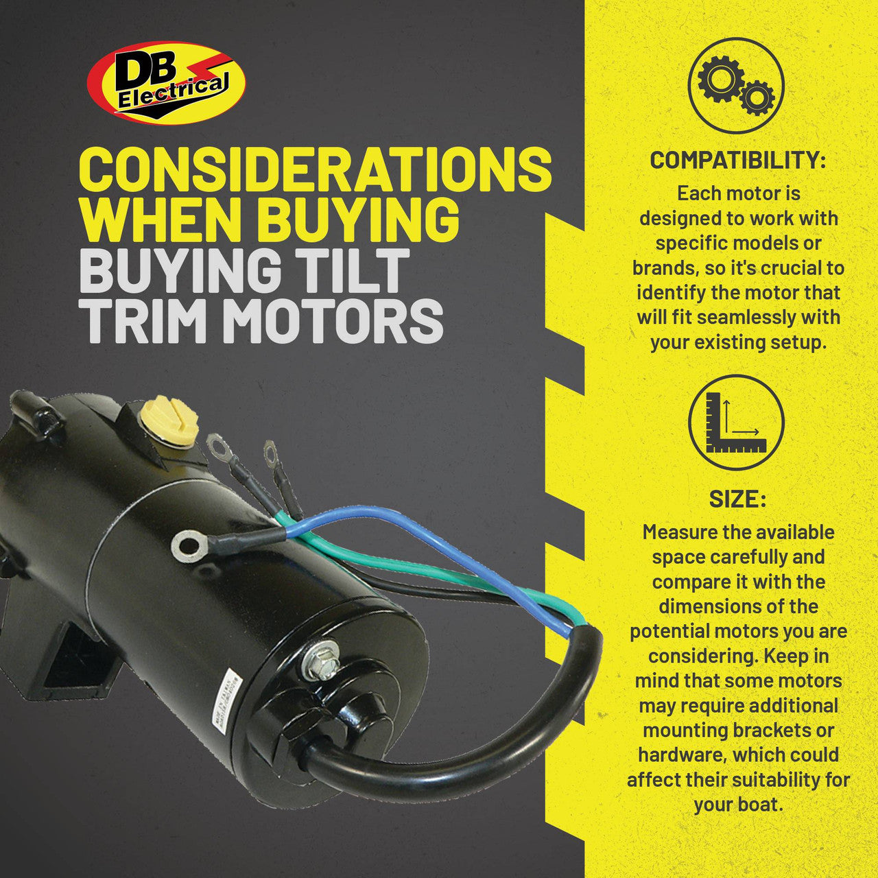 12V Tilt and Trim Motor for Volvo-Penta