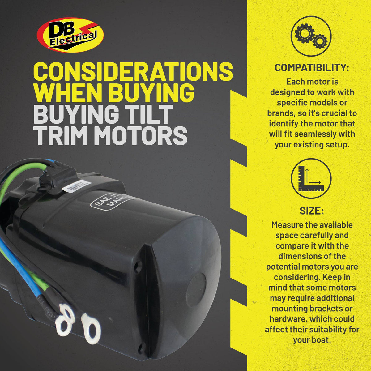 Power tilt and trim motor for Mercury Mariner outboards