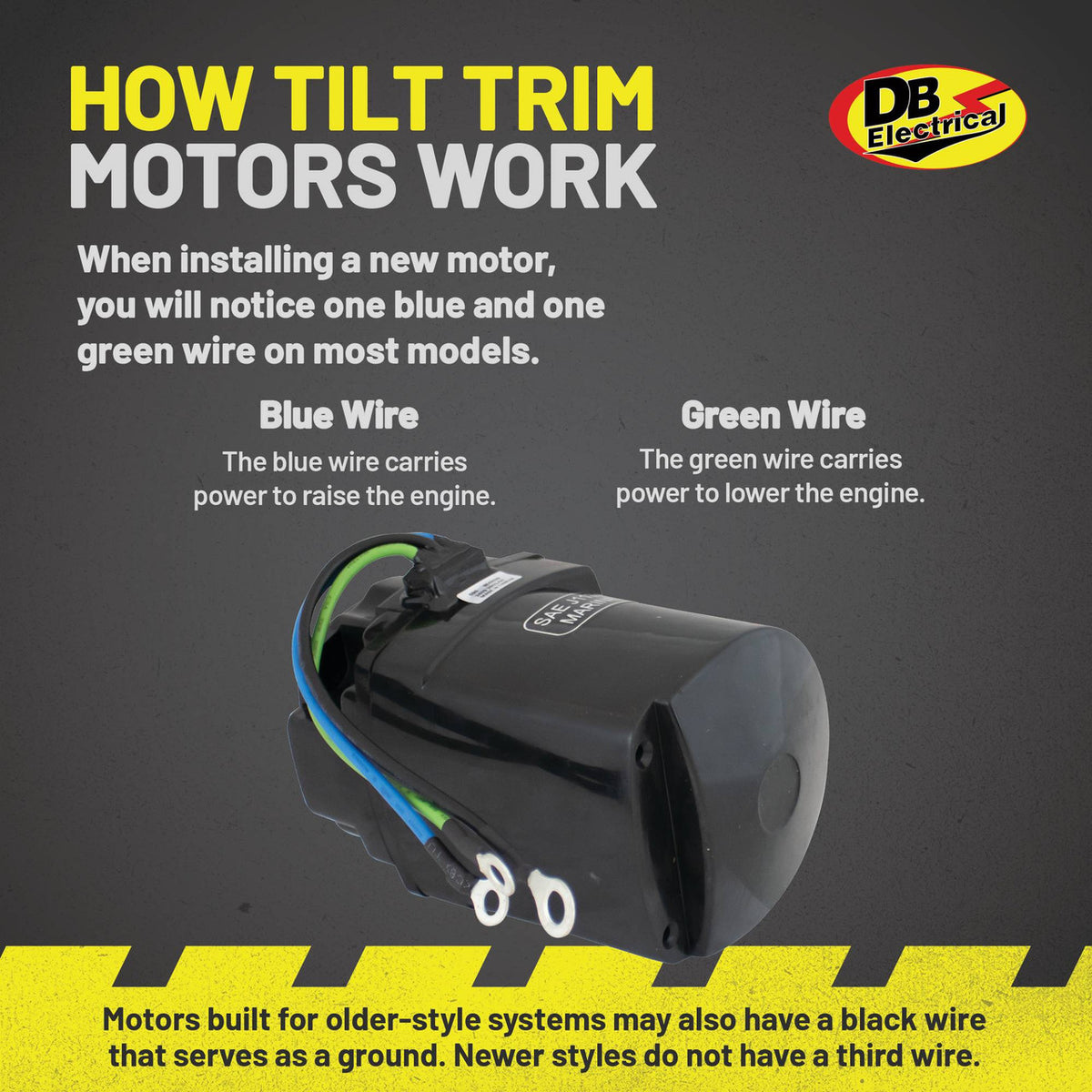 Power tilt and trim motor for Mercury Mariner outboards