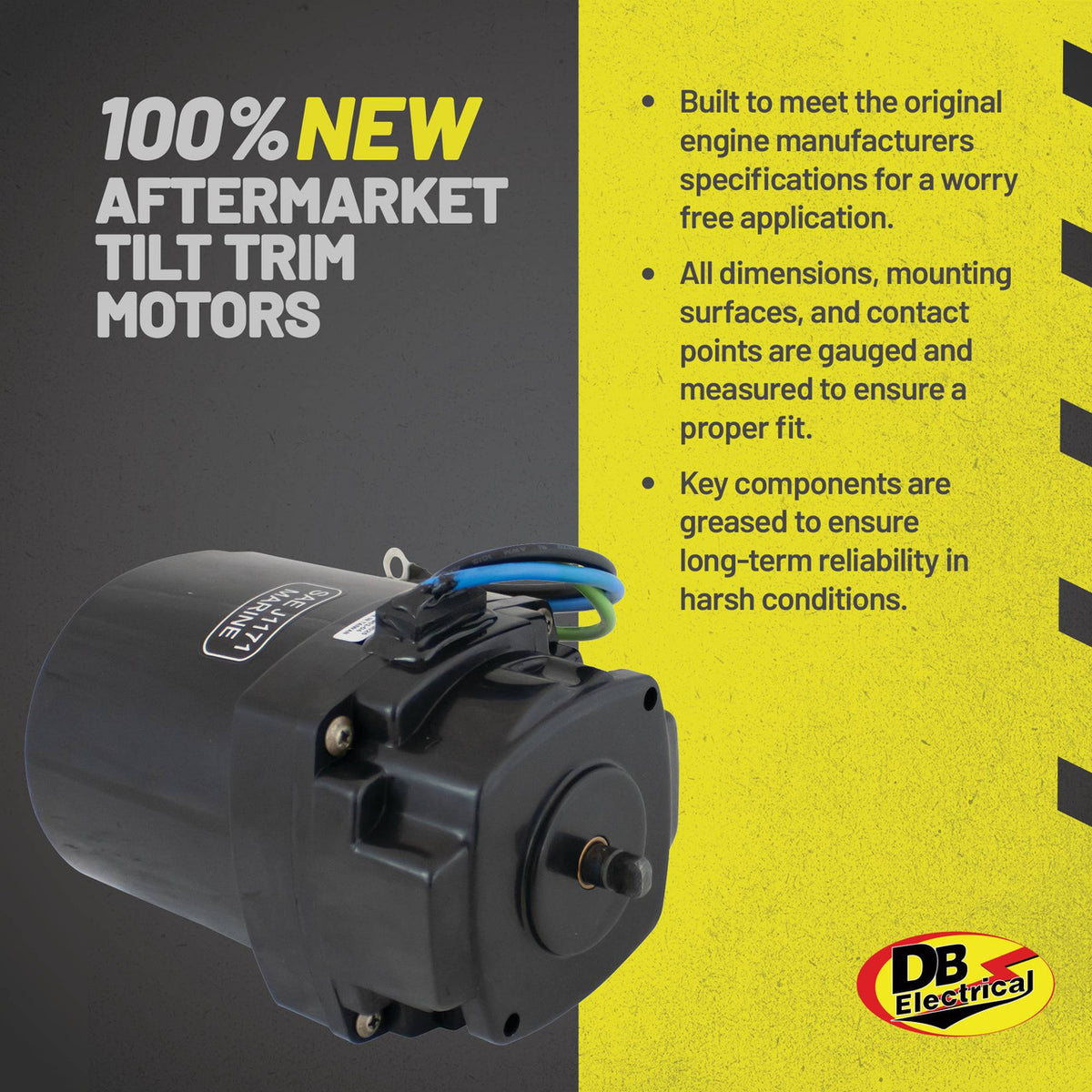 Power tilt and trim motor for Mercury Mariner outboards