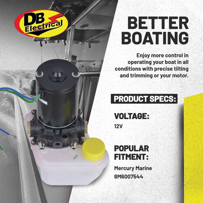 Tilt and trim motor for Power Pole Pro shallow water anchor - 12V