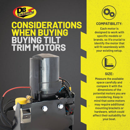 Trim and tilt motor for Mercury Marine engines - 12V