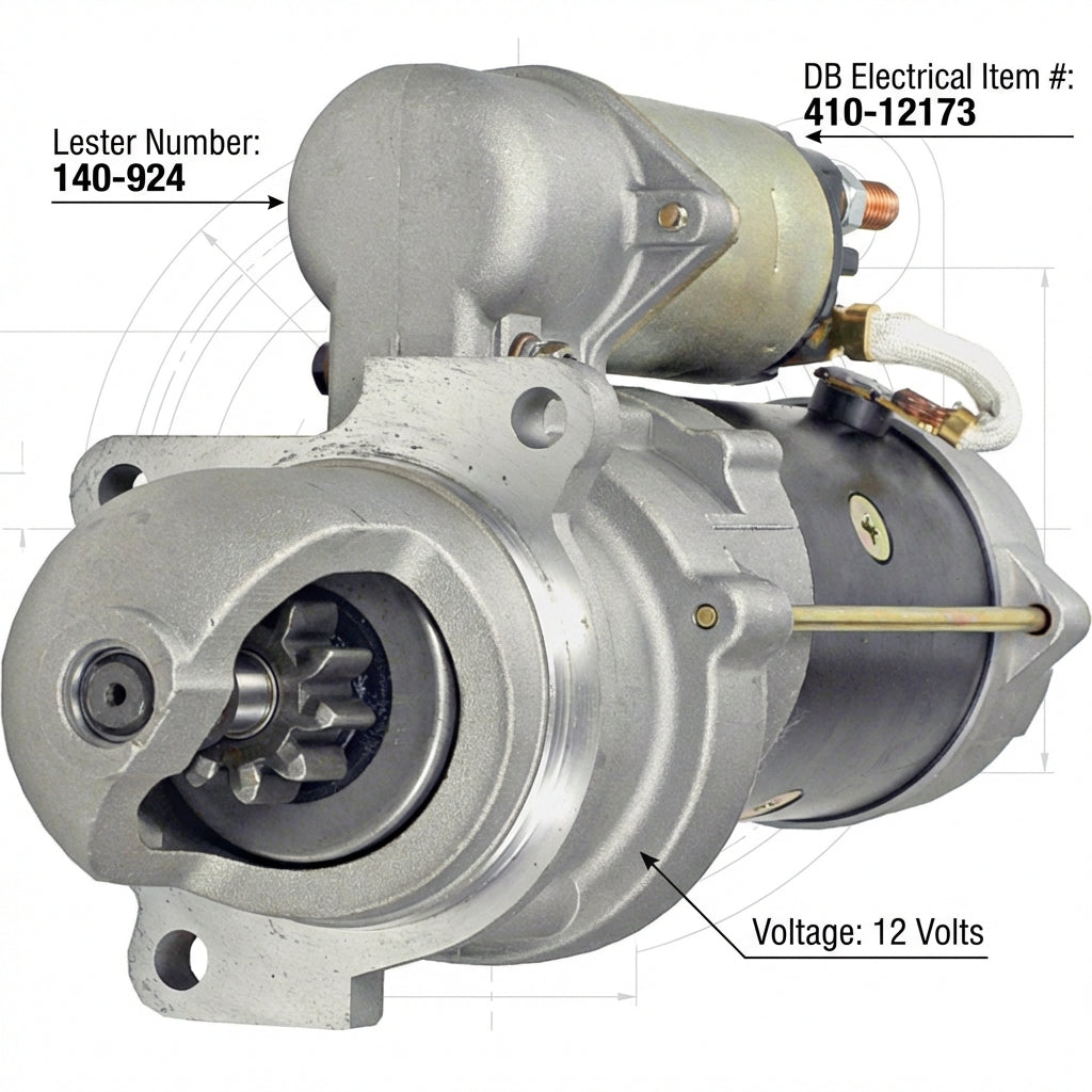 12V Starter for Bobcat Clark New Holland Perkins 140-924 6630181 Lester 6576