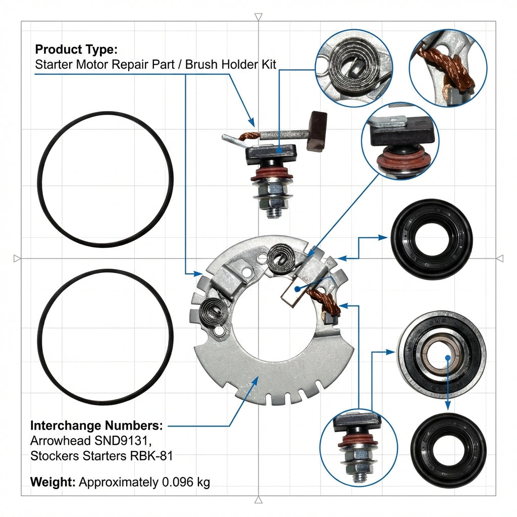 Starter Motor Repair Rebuild Kit for BMW K75 K100 K1100 K1200 K1 414-52024