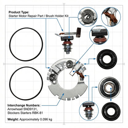 Starter Motor Repair Rebuild Kit for BMW K75 K100 K1100 K1200 K1 414-52024