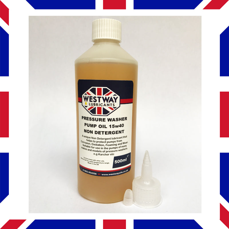 Pressure Washer Pump Oil SAE 15W40 Non-Detergent