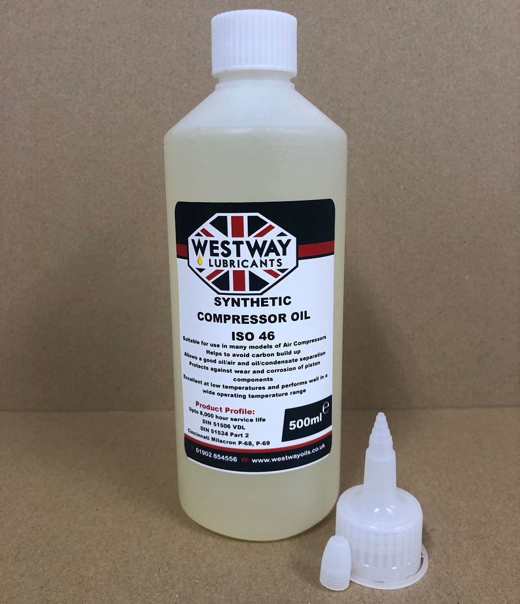 Synthetic Compressor Oil ISO 46 PAO 8000 Hour for Bambi Air Compressors