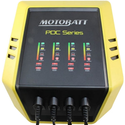 Motobatt 12V Quad Bank Battery Charger 4x2A Maintainer AGM Gel Lead Acid