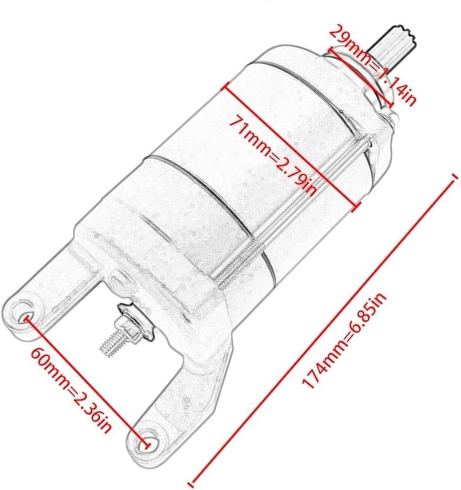 Starter Motor for Honda CB300F CRF250L CRF250RL CBR250R CBR300R 12V New