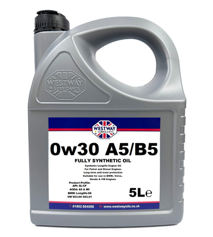 0W30 A5/B5 Fully Synthetic Engine Oil for Honda, Volvo and BMW