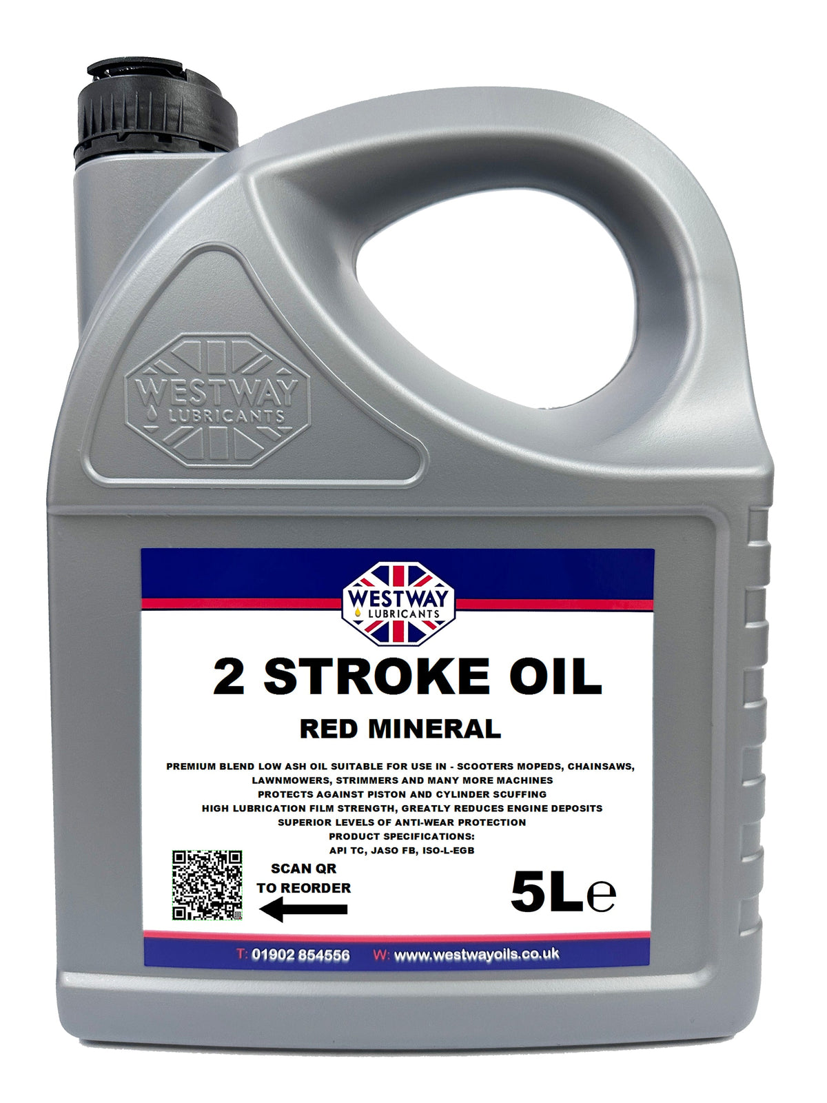2 Stroke Mineral Oil Red - Low Ash, High Quality Lubricant