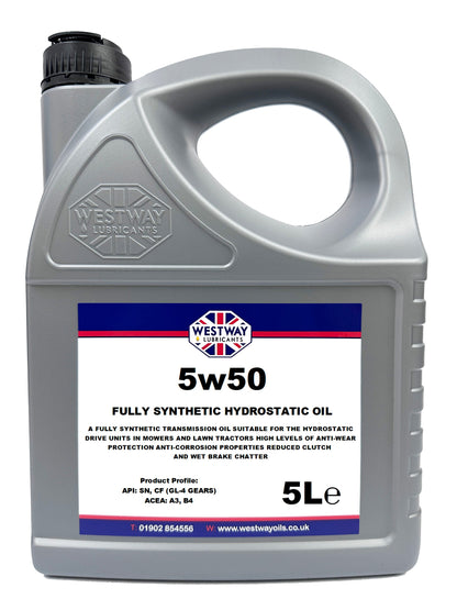 5W50 Hydrostatic Fluid HST Transmission Oil for Mowers and Lawn Tractors