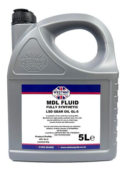 MDL Fluid 75w90 LSD Diff Oil Limited Slip LR019727 BOT 720
