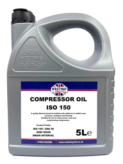 Compressor Oil ISO 150 - SAE 40 Mineral 4000 Hours