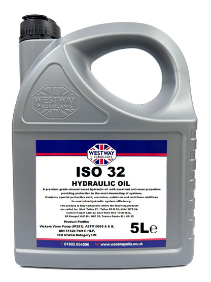 Hydraulic Oil ISO 32 - Premium Mineral Hydraulic Fluid