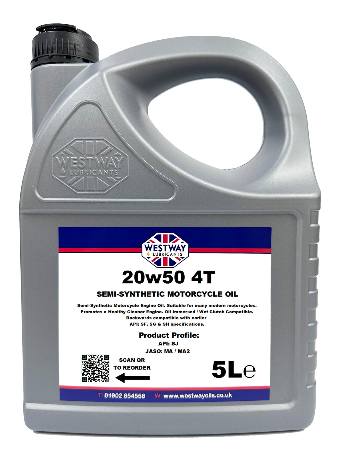 20W50 4-Stroke Semi-Synthetic Motorcycle Oil