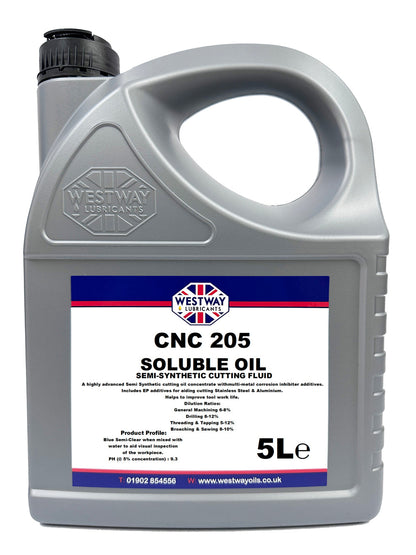 Soluble Cutting Oil Semi-Synthetic CNC 205 Dyed Blue
