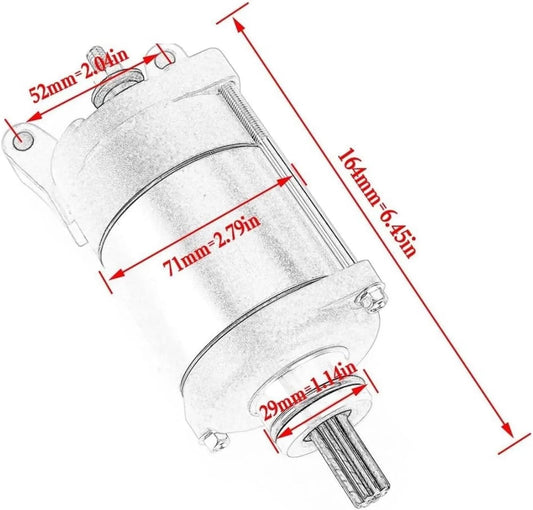 Honda CRF230F CRF230L CRF230M Starter Motor 12V 9T PMDD Repl. 31200-KPS-A11