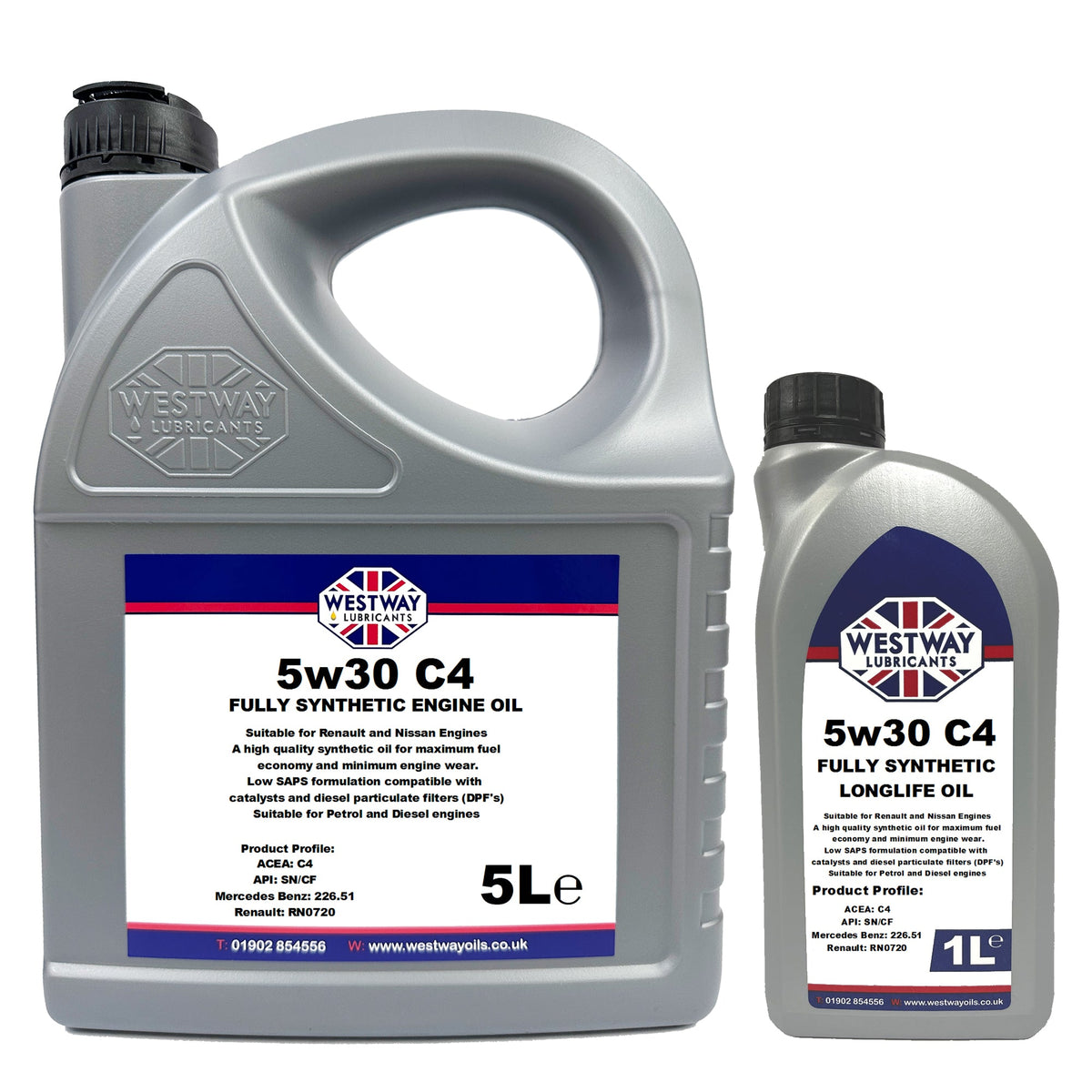 5W30 C4 Fully Synthetic Engine Oil for Renault and Nissan