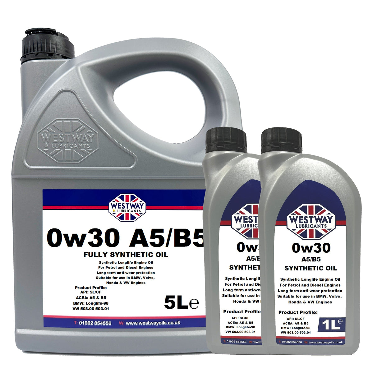 0W30 A5/B5 Fully Synthetic Engine Oil for Honda, Volvo and BMW